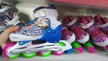 uşaqlar üçün tekerli krosovkalar: Roliklər, kaykaylar 🛼 🔹️hər ölçüsü var📏 🔹gel işıqlı təkərlər 🔸️ölkə — 1