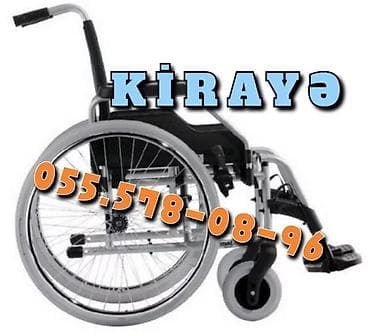 KİRAYƏ: əlil arabası - Manual idarəetmə, arxa böyük təkərlər və ön