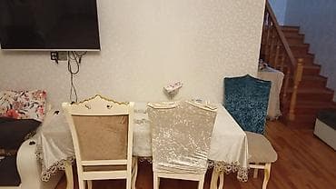 Qonaq otağı üçün, Dördbucaq masa, 4 stul — 1