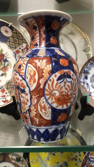 Винтажная ваза ручной работы 19 см