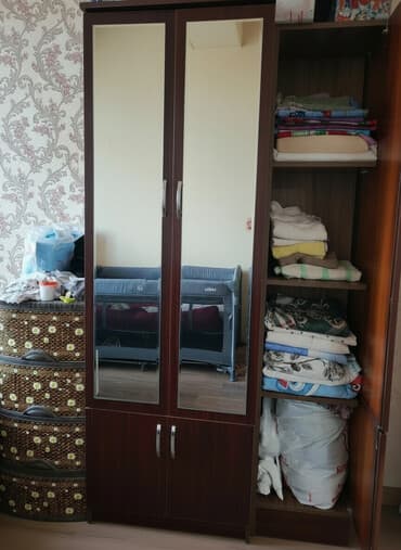 furqan mebel cəlilabad: İşlənmiş, 4 qapılı Düz dolab, Dolab-asılqan — 1