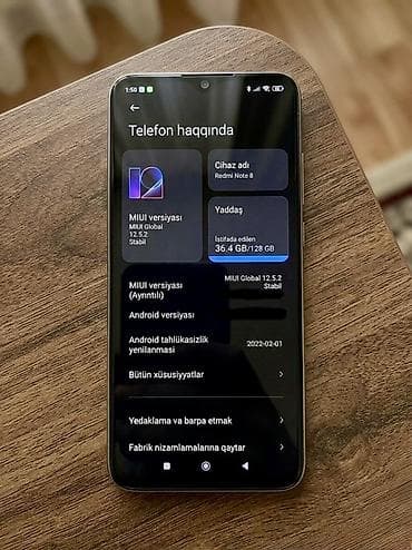 telefon 1970: Redmi Note 8, 128 GB, rəng - Ağ, Zəmanət — 2