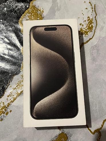 IPhone 15 Pro, 128 GB, Natural Titanium, Simsiz şarj, Face ID