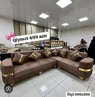 divan: L‑formal künc divan dəsti - Model: L‑şəkilli künc divan - Ölçü: 200 x — 2