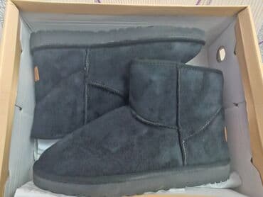 домашние угги: Угги, Размер: 39, цвет - Черный, Новый — 1