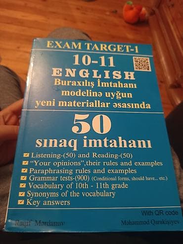 Məhsul: “EXAM TARGET-1” İngilis dili hazırlıq kitabı (10–11-ci sinif)
