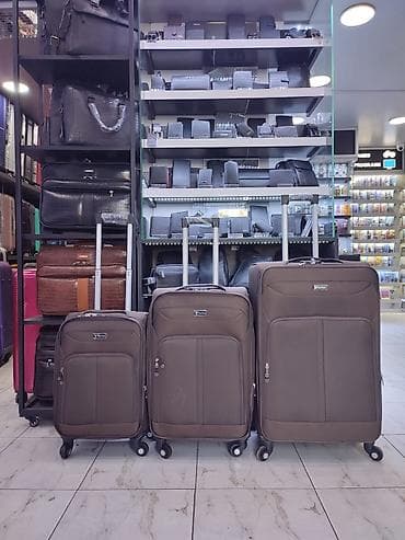 camadan: Tekstildən hazırlanmış 3-lü çamadan dəsti - Ölçülər: kiçik, orta və — 1