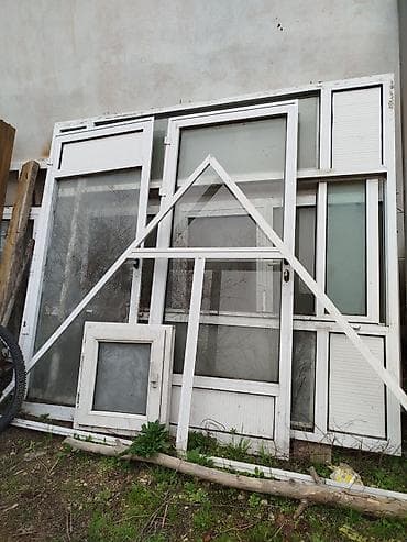 PVC pəncərə və qapı blokları dəsti - Material: ağ rəngli PVC