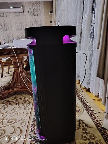 Микрофоны: Parti tipli güclü səs sistemi – LED işıqlı, çoxfunksiyalı hoffman — 3