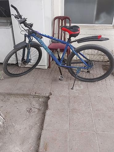 Şəhər velosipedləri: Velocir markalı dağ velosipedi - Rəng: mavi-qara, qırmızı detallı — 1