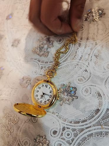 chopard sep: Qızılı rəngli cib saatı – klassik dizayn - Korpus: metal, parlaq — 1