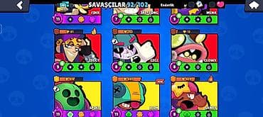 osmo 3: 44000 kupa hesab satılır hesabda 3 dəfə brawl pass açılıb içində 92 — 6