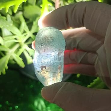 antik eşya: Təbii Akvamarin Daşı Satılır - Aquamarine Orijinal Mavi Kristal - — 2