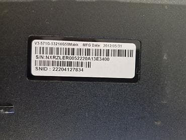 atouch se pro tablet pc: Acer Aspire V3-571G noutbuku Texniki xüsusiyyətlər: - Model — 4