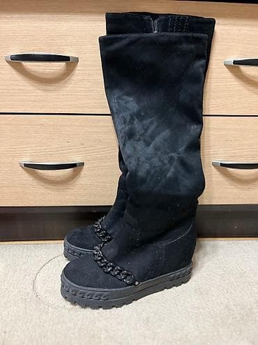 çəkməcə: Çəkmə, Ölçü: 38, rəng - Qara, İşlənmiş — 4