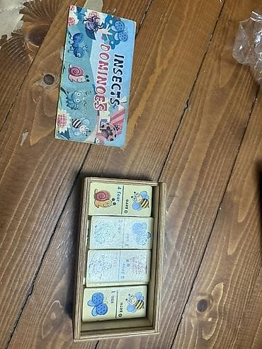 “Insects Dominoes” uşaq domino dəsti - Mövzu: həşəratlar – kəpənək