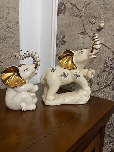 farfor fiqurlar: Fil suviner ana bala farfordu hec bir problemi yoxdur — 2