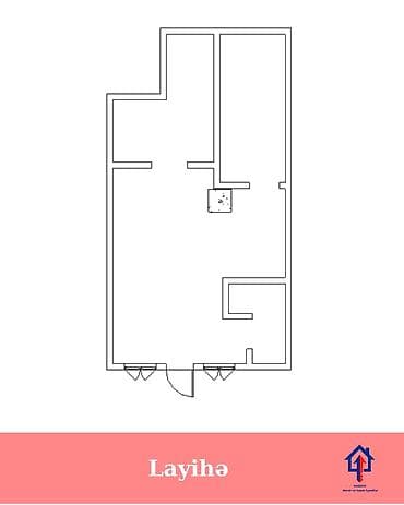 binə südçülük sovxozu həyət evləri: 28 kv. m, 2 otaqlı — 3
