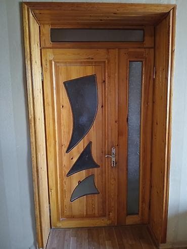 forticka: Taxta qapı və pəncərə dəsti - Material: təbii ağac (şüşə əlavəli — 2