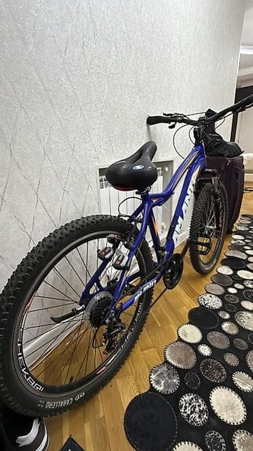 Uşaq velosipedləri: Amand markalı, NOVA ön asqılı, böyük dişli şinləri olan, tünd göy — 2