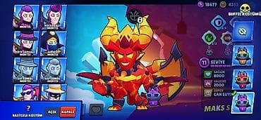 Video oyunlar və konsollar: Brawl Stars hesabı – yüksək səviyyəli, tam kolleksiya - Kupa yolu: 55 — 8
