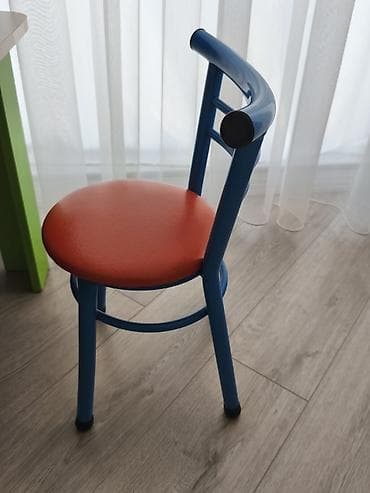 bag ucun stol stul: Rəngarəng uşaq masa-stul dəsti - Dəst tərkibi: 1 kvadrat masa + 3 — 2