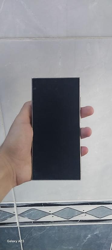 samsung tab s9 fe: Samsung Galaxy S24 Ultra, rəng - Gümüşü, Qırıq — 3
