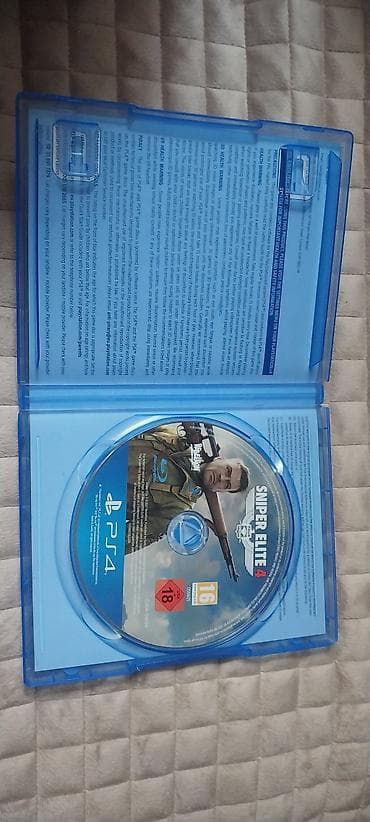 sniper: Sniper Elite 4 (PS4) disk ela veziyyetdedir cizigi yoxdur, qutusu ela — 3
