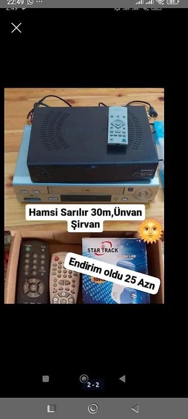 Məhsul: Peyk qəbuledici dəsti və aksesuarlar Təsvir: - Star Track