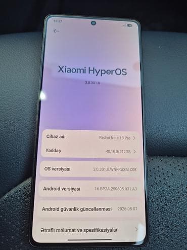 sensor pitiminutka: Redmi Note 13 Pro, 512 GB, rəng - Qara, Düyməli, Sensor, Barmaq izi — 3
