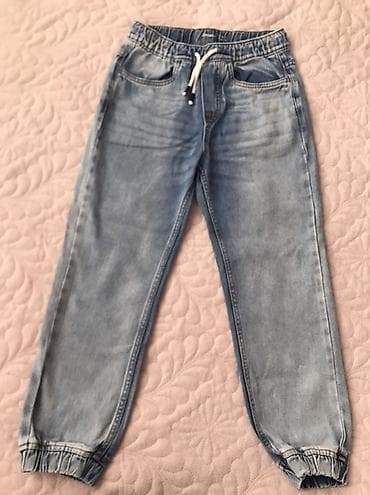 Uşaq cins jogger şalvarı - Model: Jogger - Rəng: Açıq mavi (yüngül