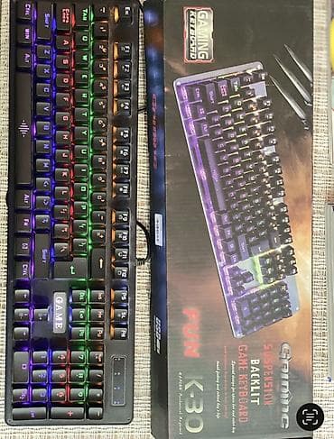 modem fiber optik: Gaming klaviatura – K30 model - Tam ölçülü oyun klaviaturası (say — 1