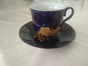 Кофейный набор, цвет - Синий, Фарфор, Чехия — 1