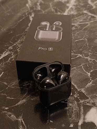 Pro 5 simsiz qulaqlıq - Rəng: qara - Tam simsiz TWS dizayn -
