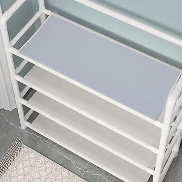 dolablar: Açıq rəngdə çoxfunksiyalı dəhliz təşkilatçısı – asılqan + ayaqqabılıq — 2