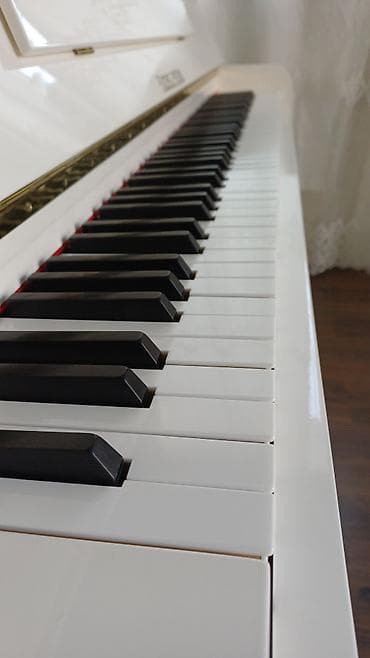 Музыкальные инструменты: Ağ rəngli akustik piano – upright (şaquli) modellə Xüsusiyyətlər: - — 5