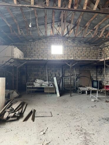 Anbar/istehsalat sahəsi – daş divarlı, metal-karkas dam örtüyü ilə — 3