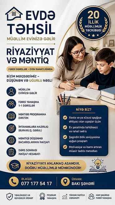 https:promo.bizon.az: Repetitor, Riyaziyyat, Məntiq, Azərbaycan dili — 1