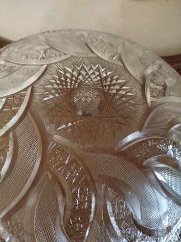 xrustal qablar instagram: Boşqablar, rəng - Ağ, Şüşə — 4