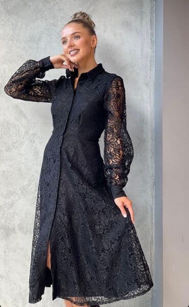 2020 ziyafet donlari: Gipurlu paltar teze, S olcu — 2