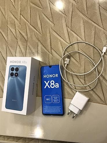 Honor X8a, 128 GB, Barmaq izi, Simsiz şarj, İki sim kartlı
