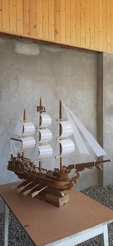 gəmi maketi: Əl işidi qoz agacinan yigilib — 3