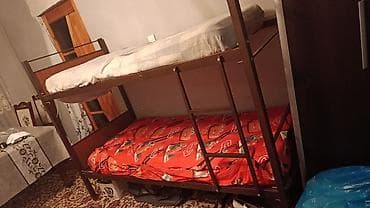 Oğlan və qız üçün, Çarpayı, Matras ilə, Siyirməsiz, Dəmir — 2