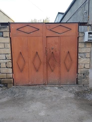 Dəmir Həyət darvazası, Yana açılan, Mexaniki, rəng - Narıncı