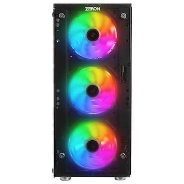 korpuslar: ZEIRON Z-master X100 orta ölçülü PC korpusu – ARGB ventilyatorlu, şüşə — 5