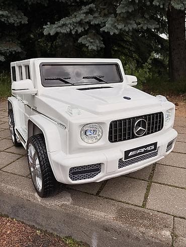 Uşaq elektrik maşını – Mercedes-Benz G-Class AMG üslubunda, ağ rəng