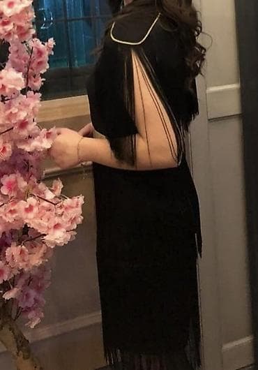 qara donlar: Qara ziyafət donu satılır ✨ Eleqant və çox zərif modeldir. Qızılı — 3