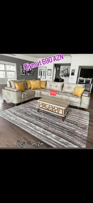 mətbəx ucun divan: Künc divan, Yeni, Açılan, Bazalı, Parça, Pulsuz çatdırılma — 3