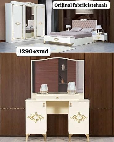 hamam kabina: Yataq otağı mebel dəsti – orijinal fabrik istehsalı Dəst tərkibi: - 4 — 1