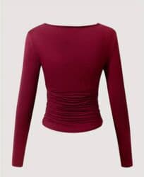 qış qadın koftaları: Bordo qirmizi kofta — 3